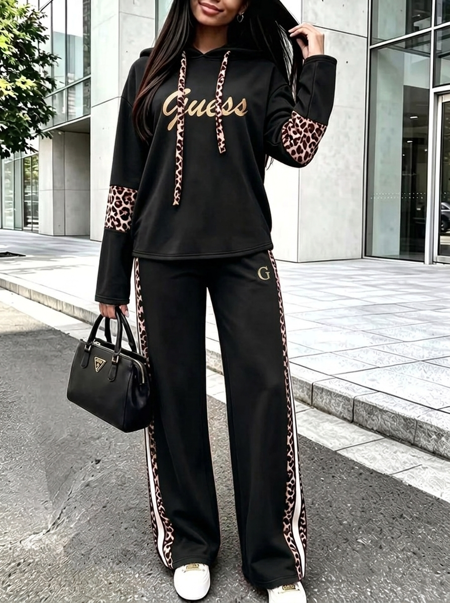 Coordinato Guess in puro cotone - Felpa + Pantalone IN OMAGGIO