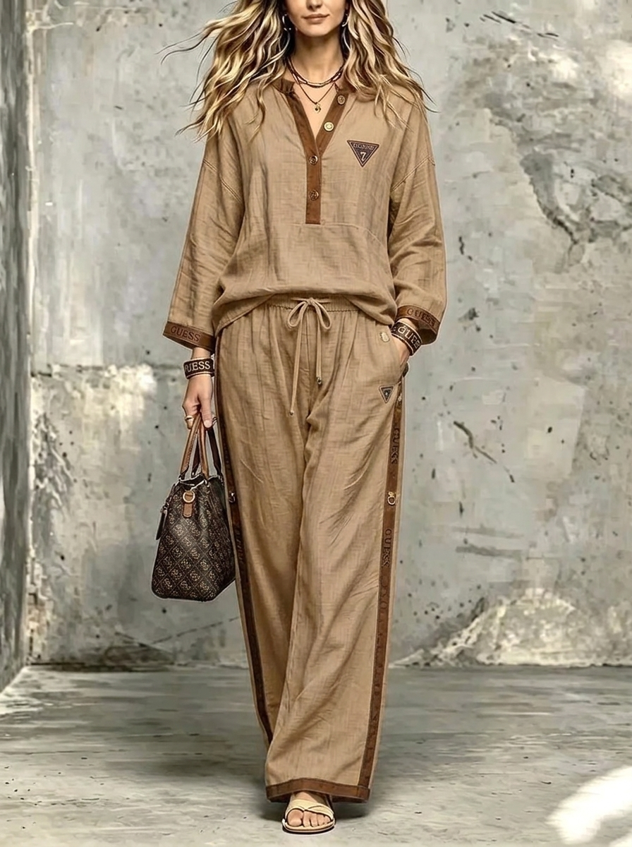 Coordinato Guess in cotone demin- Felpa + Pantalone IN OMAGGIO