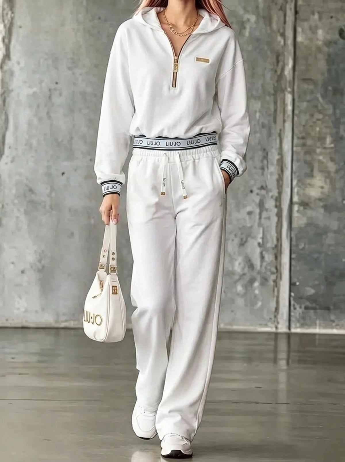Coordinato LIU·JO in puro cotone - Felpa + Pantalone IN OMAGGIO