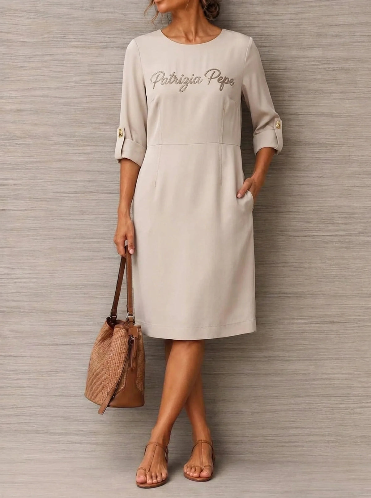 Vestito midi minimal Patrizia Pepe 100% Cotone