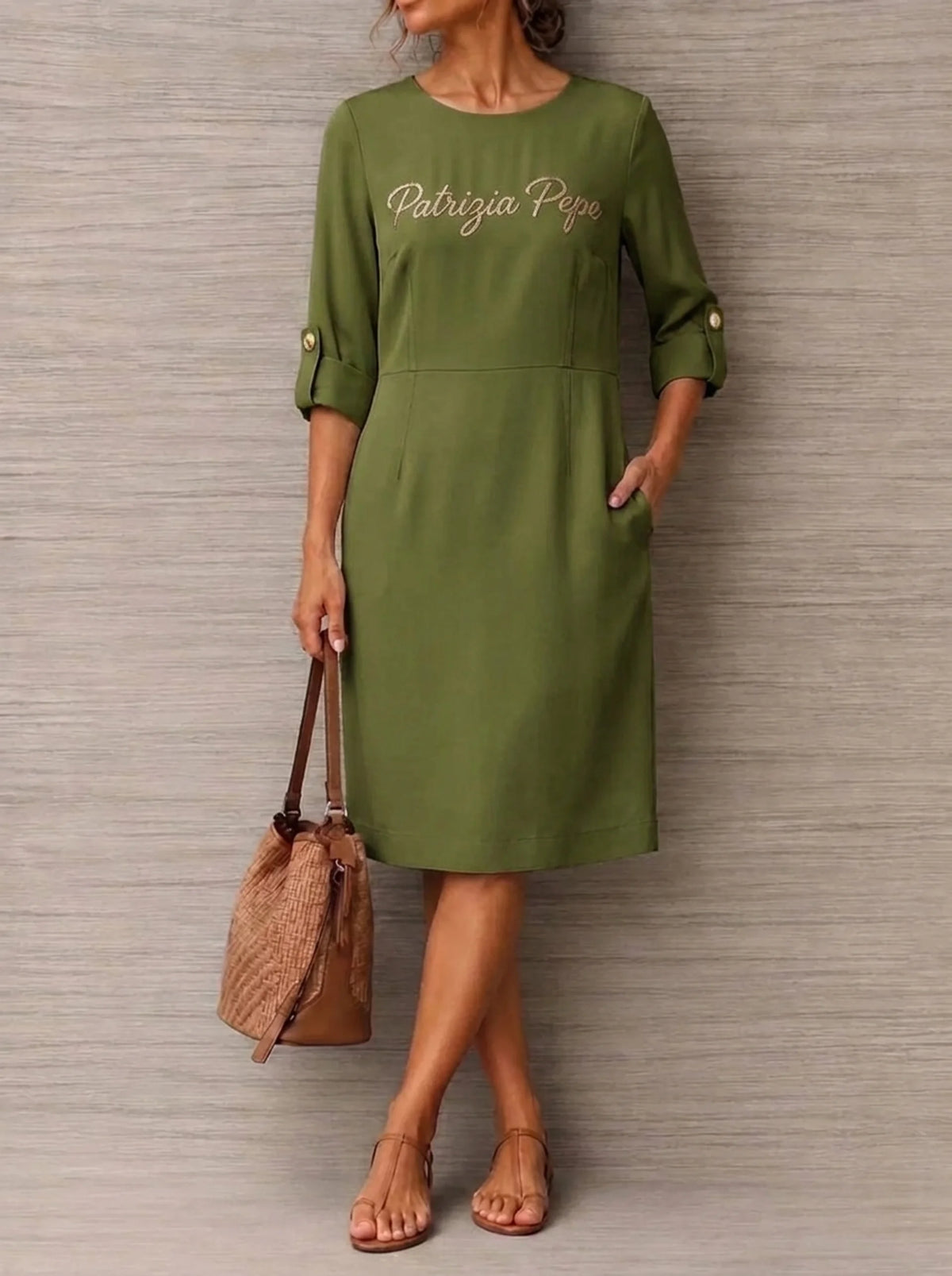 Vestito midi minimal Patrizia Pepe 100% Cotone