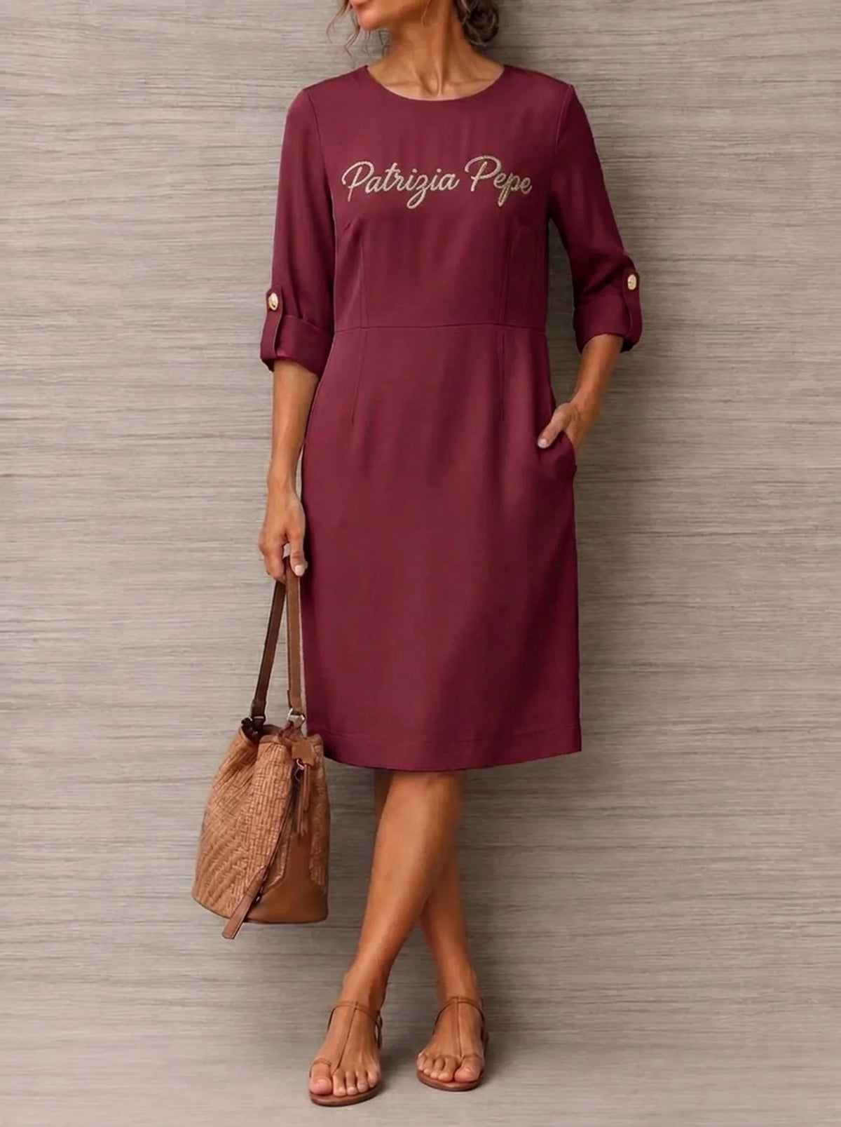 Vestito midi minimal Patrizia Pepe 100% Cotone