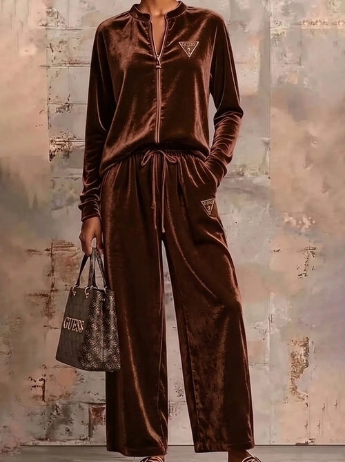 Coordinato Guess in cotone vellutato - Felpa + Pantalone IN OMAGGIO