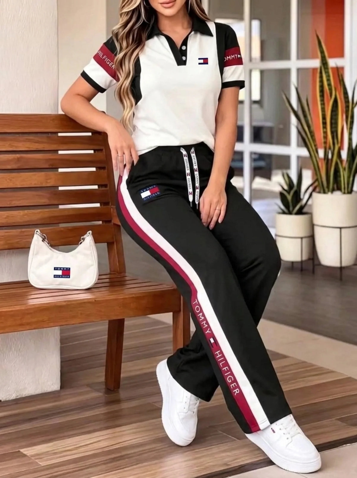 Coordinato Tommy Hilfiger in puro cotone - Maglia + Pantalone IN OMAGGIO